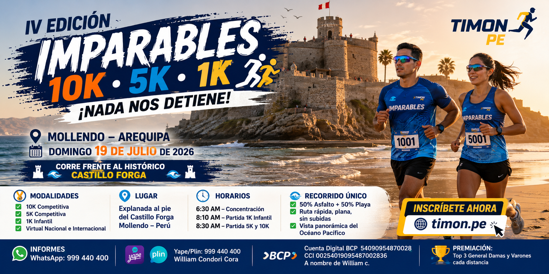 🏃‍♂️ IV EDICIÓN – IMPARABLES 10K MOLLENDO